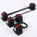 Smart 3-in-1 Adjustable Cast Iron Dumbbell Set Barbel | SAMAG