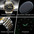 OLEVS Watch for Men 100% Original Automatic Mechanical Man Watches Steel Strap Waterproof Wristwatches Men's Luxury Brand Watch