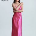 FIMTAIRAH   Sexy Comfortable  00% Mulberry Silk Nightdress  Silk home wear black  Silk Long Night Dress   Silk Nightdress Women1