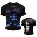 Cody Lundin Durability MMA BJJ Rash Guard Tight Exercise Jogging T - Shirts+Pants 3D Print Compression - View 3 | SAMAG