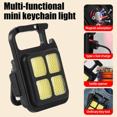 Mini LED Flashlight Magnetic COB Outdoor Camping Pocket | SAMAG
