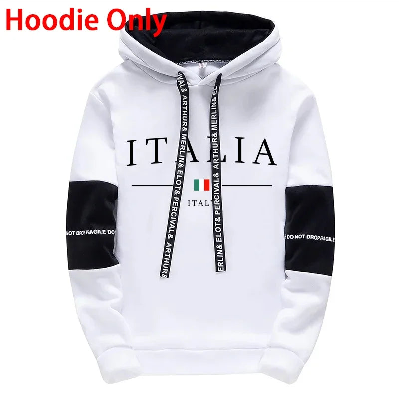 Italy Fashion Hooded Sweatshirt and Sweatpants Autumn | SAMAG