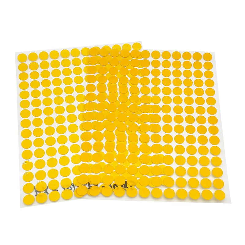 Radots Radiation Exposure Indicator Stickers, 12.7mm Yellow Red Color Change Sterilization Labels