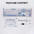 EPOMAKER TH108 100% Full Size Hot-Swap Gasket-Mounted Wired/Bluetooth/2.4Ghz Wireless Mechanical Keyboard with 10000mAh Battery
