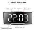 Latest Digital Clock LED Alarm Clock Bedroom Electronic Desktop Clock With Temperature Display Adjustable Brightness 12/24 Hours