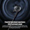 USB Type C in Ear Headphones HiFi Stereo Earphones With HD Mic Wired Earbuds For Samsung Galaxy S25 S24 S23 Wire Control Headset