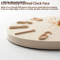 〔White〕 Living Room Wall Clock Simple Wall Mounted Household Stylish Decorative Clock 12 Inches 30cm