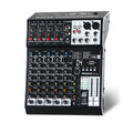 FULUODE X1-8C Audio Mixer 8-Channel Professional Mixer Console with 99 DSP Effects Mixing Board DJ Mixer with USB Bluetooth 48V
