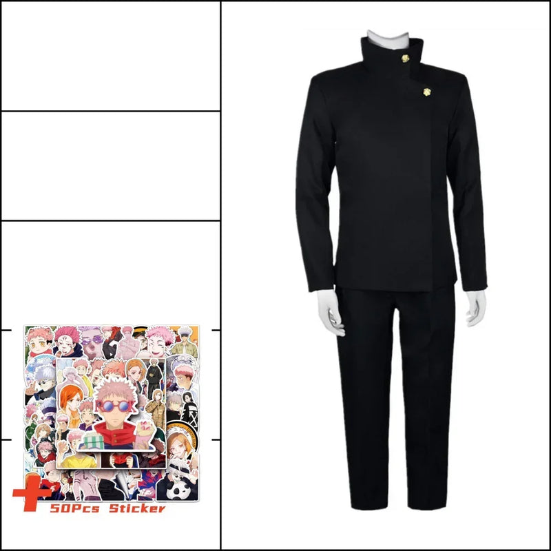 Jujutsu Kaisen Anime Fushiguro Megumi Cosplay Costume Top Pants Blue Halloween Party Uniform Set gdk