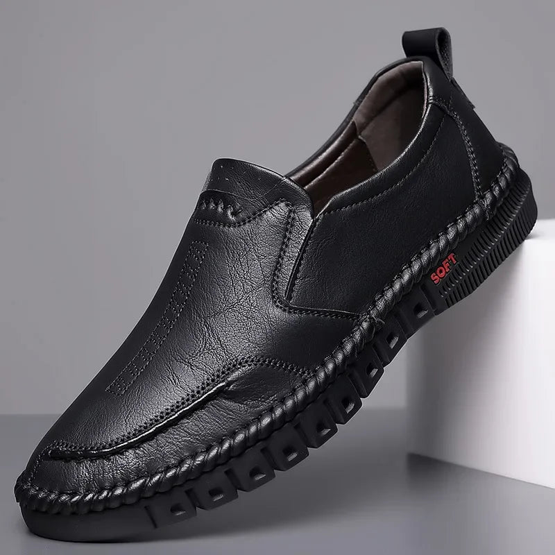 Business Casual Leather Shoes Daily Breathable Men's Leather Men's Shoes Genuine Leather Office Workplace Casual Business Shoes