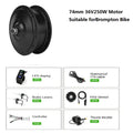 DIY Brompton E-Bike Conversion Kits E Bike motor Kits 74MM Battery,Bike to Electric Bike Upgrade Kit 250W 16 inch wheel