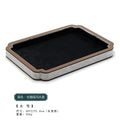 Luxury Chinese Vintage Silk Wooden Jewelry Box, Countertop Display Tray for Perfume Ring Bracelet, Velvet Gemstone Jade Storage