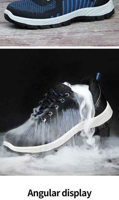 Work shoes for men, anti-shatter, anti-stab, anti-static, solid sole, all-season model