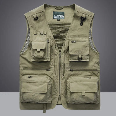 Men's Vest Tactical Webbed Gear Coat Summer Photographer | SAMAG