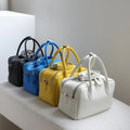 2026 Litchi Texture Ladies Handbag Large Capacity PU Leather Boston Toast Bag Bright Color Waterproof Shoulder Bags for Women