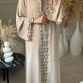 Elegant Lace Trim Abaya Women's Clothing Long Sleeve | SAMAG