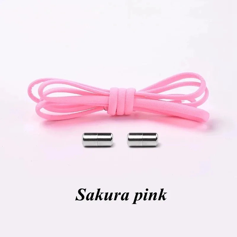 NEW Elastic Shoe Laces Sneakers Shoelace No Tie Shoelaces Metal Lock Lazy Laces for Kids and Adult One Size Fits All Shoe