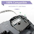 1/3/5Pack M-K231 M Tape Compatible for Brother P-Touch M231 MK231 MK-231 12mm Black on White for Brother PT70 PT80 Label Printer