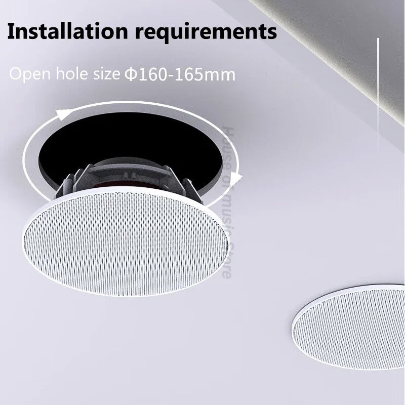 High Quality Home Theater Ceiling Speakers 30W High Power Host Wiring-free Wireless Bluetooth Connection With Remote Control