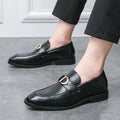 Men Loafers PU Low Heel Professional Classic Comfortable Business Men Shoes Size 38-46