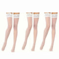Sexy Women Floral Lace Patchwork Over Knee Thigh High Elastic Red Black Stockings Women's Over Knee Thigh сексуальныfleshl Light