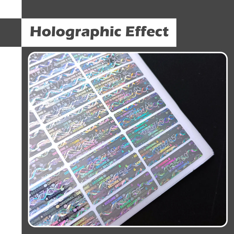 280/550pcs Hologram Security Seal Stickers Laser Tamper Proof Original Genuine Labels Warranty Void Holographic Custom Sticker
