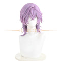 Game Genshin Impact Durin Cosplay Wig Light Pink to Light Purple Gradient Wolf Cut Short Hair Heat Resistant Fiber Free Wig Cap