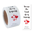100pcs/roll Thank You Sticker Seal Labels Small Business Gift Decor Sticker Package Sticker Sealing Package Is Happy To See You