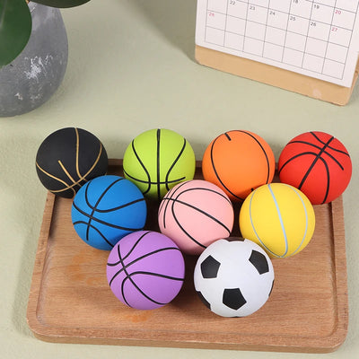 6CM High Elastic Mini Rubber Basketball Decompression | SAMAG
