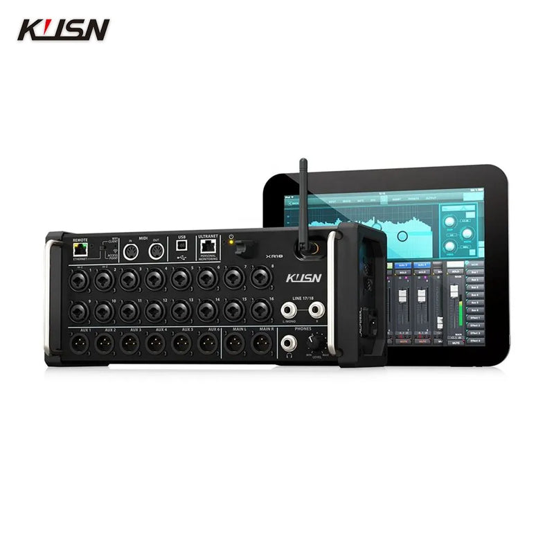 Ari 1:1 XR18 MR18 Rack Mount Professional Digital Mixer 18 channel Wifi DSP Audio Mixer DJ Console Original Brand LOGO Software