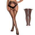 New Women's Fashion Plus Size Large Black Fishnet Lace Thigh High Stockings Non-Slip Girls Over The Knee Long Socks Female 3XXXL