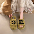 2026 Fashion Indoor Casual Non Slip Warm Women's Cotton Slippers Winter New Trendy Plush Comfort Soft Sole Shoes for Women