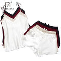 22MM Real 100% Silk  Pajamas Women's Summer  Shorts Two Piece Set Sexy Cool Home  Silk Pajamas 2xl 3xl 4xl Sleepwear Pajamas