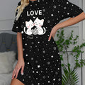 A Lovely Dress for Women Featuring a Cat And Star Letter | SAMAG