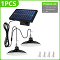 Double Headed Solar Pendant Light Garden Accessories LED Solar Lights Outdoor Waterproof Chandelier Street Wall Shed Barn Gift