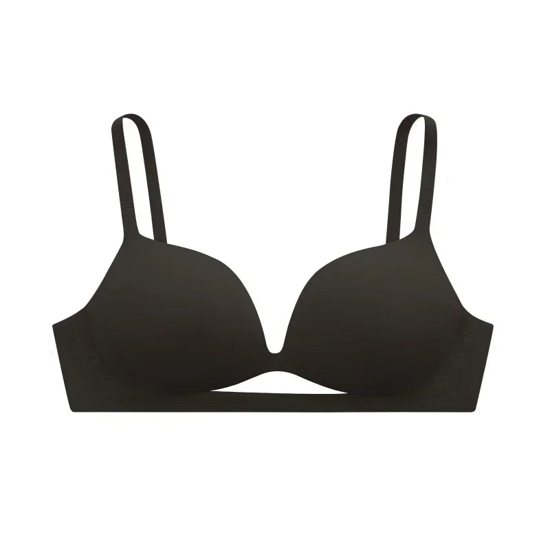 SUJIIN Women's Push Up Sexy Wireless Bras Seamless Plunge Thin Bra for Women Female Underwear Comfort Brasieres De Mujer MX226