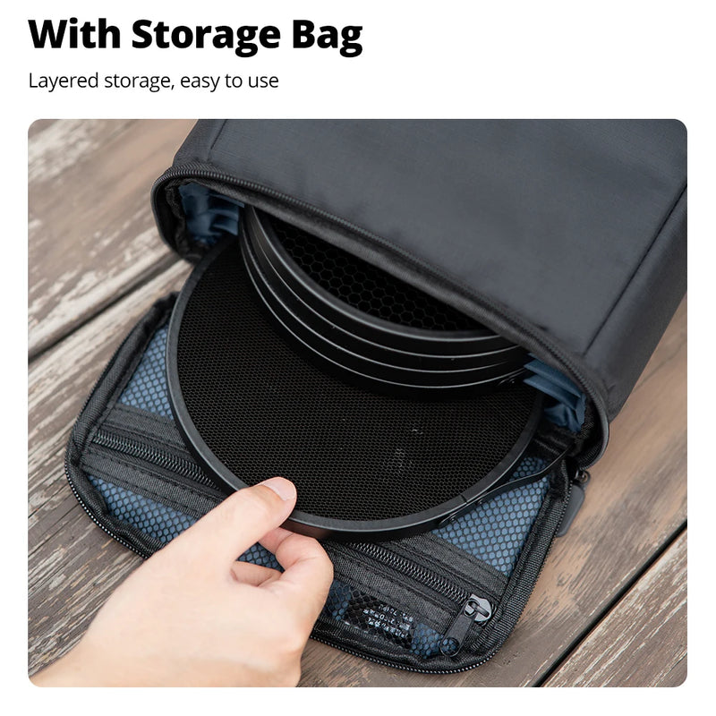 AMBITFUL HC-06Kit Photography COB Light Grid Kit 10°/20°/30°/40°/50°/60° 6In1 Light Grid Kit With Storage Bag For Fill Light