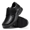 FitVille Men'S Extra Wide Diabetic Leather Dress Shoes, Roomy Wide Toe Box, Built-In Arch Support Orthopedic Shoes, Pain Relief For Swollen Feet, Edema, Plantar Fasciitis, Bunions & Neuropathy