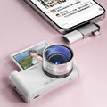 Famue FC02 Digital Camera for Students, 64MP Beauty Selfie Camera with 180° Flip Screen, 18X Zoom, 4K Video HD CCD for Vlogging