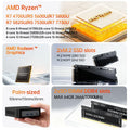 Topton Palm Gaming Mini PC AMD Ryzen 7 7730U 5825U 5800U R5 7530U 5600U Metal Nuc NVMe DDR4 Windows 11 Office Computer WiFi6 BT
