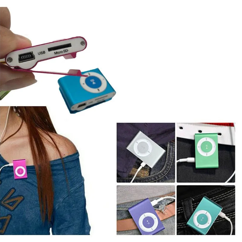 Big promotion Mirror Portable MP3 player Mini Clip MP3 Player waterproof sport mp3 music player walkman lettore mp3