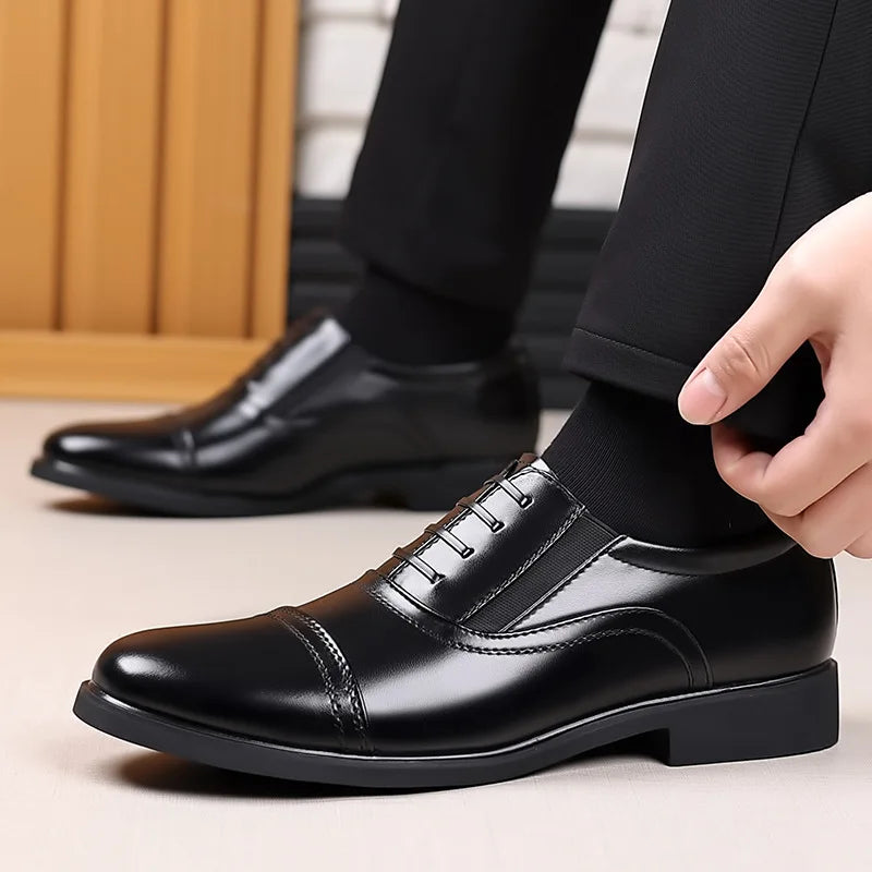 Men Formal Shoes Wear-resistant Sole Fashion Business Party Banquet Retro Carved Lace-up Men Brogue Dress Size 48 Wedding Shoes