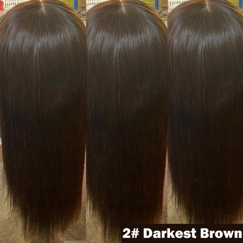 Short Bob Wigs with Bangs Malaysian Straight Silk Base Full Lace Human Hair Wigs 150% Density 5x5 in Silk Top Full Lace Wigs Bob