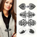 1 Pair Vintage Sweater Swirl Clip Cape Cloak Clips for Dress Retro Cardigan Clip Shawl Clasp Shirt Button Clip for Girl Women