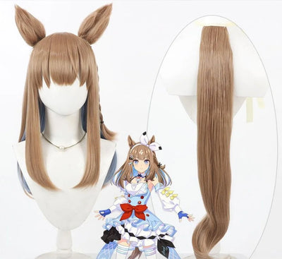 Uma Musume: Pretty Derby Cosplay Almond Eye Wig Halloween | SAMAG