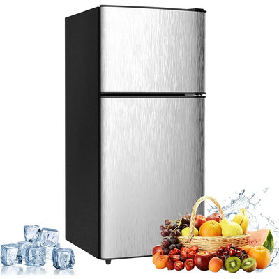 Mini Fridge with Freezer, 3.2 cuft Small Refrigerator | SAMAG