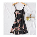 Sexy Nightwear Gown Set Women Pyjama V-Neck Pajamas Silky | SAMAG