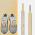 Flat Shoelaces Solid Neutral Color Replacement Shoe Strings Suitable for Sneakers Dad Shoes