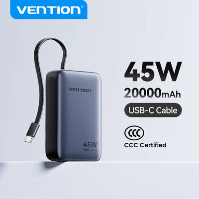 Vention CCC 45W 20000mAh Power Bank Fast Charging | SAMAG