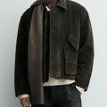 MAMELICCE Original design Vintage Distressed style jacket Men's clothing coat Army green Cotton clothes jackets man overcoats